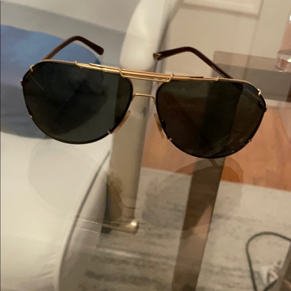 Dolce and Gabbana brown gold tortoise sunglasses - Picture 4 of 7